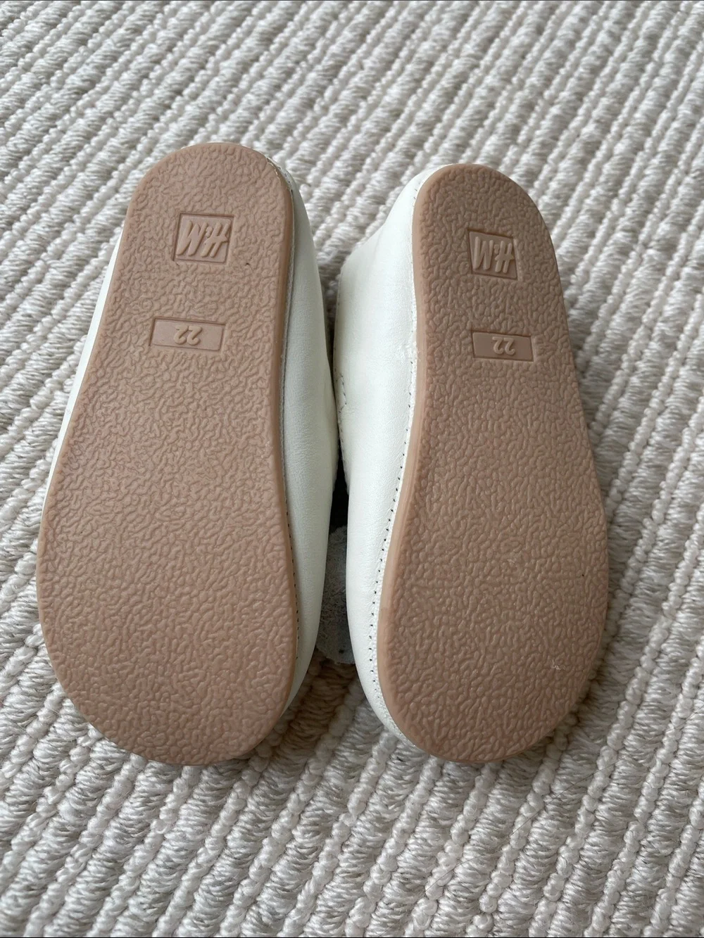 H&M White Girls Bow Mary Jane Flats